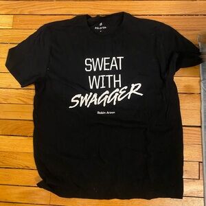 Peloton Robin Arzon Black 'Sweat with Swagger' Tee